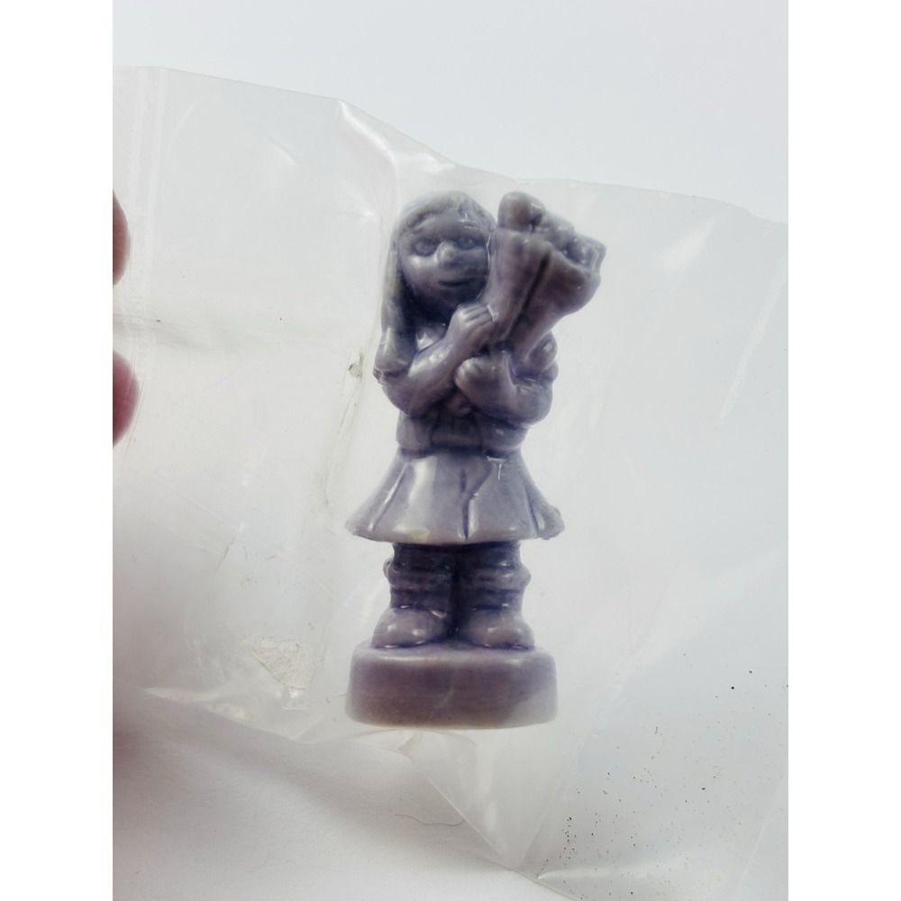 Wade Whimsies May Purple Flower Girl Figurine Calendar Series Red Rose Tea